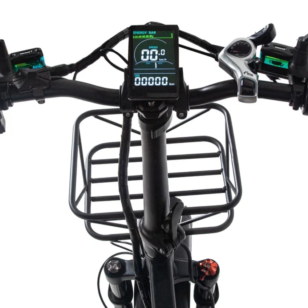 Электровелосипед Minako F11 Dual салатовые диски 4