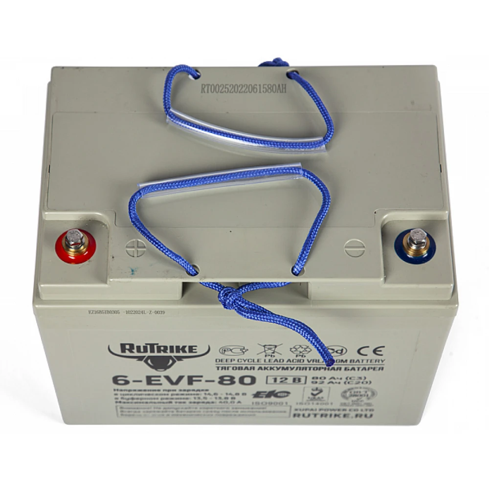 Тяговый аккумулятор RuTrike 6-EVF-80 (12V80A/H C3) 5